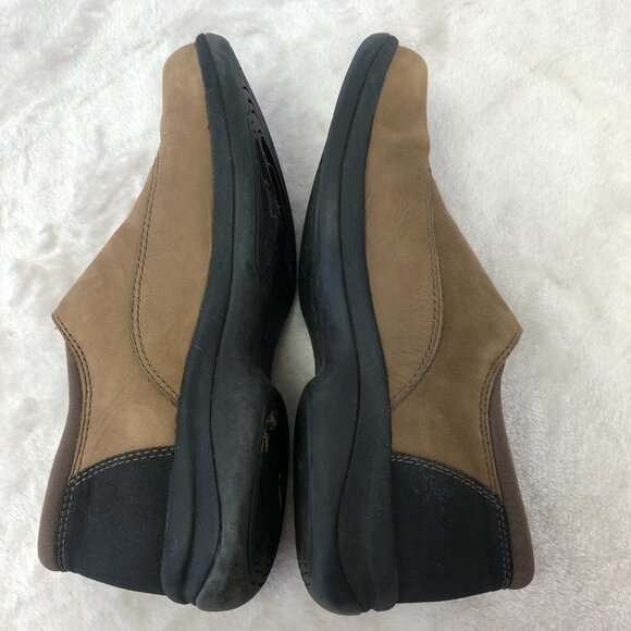 Merrell Women's Topo Twist Stone Suede Leather Slip On Loafer Shoe Size 8 - Picture 5 of 12